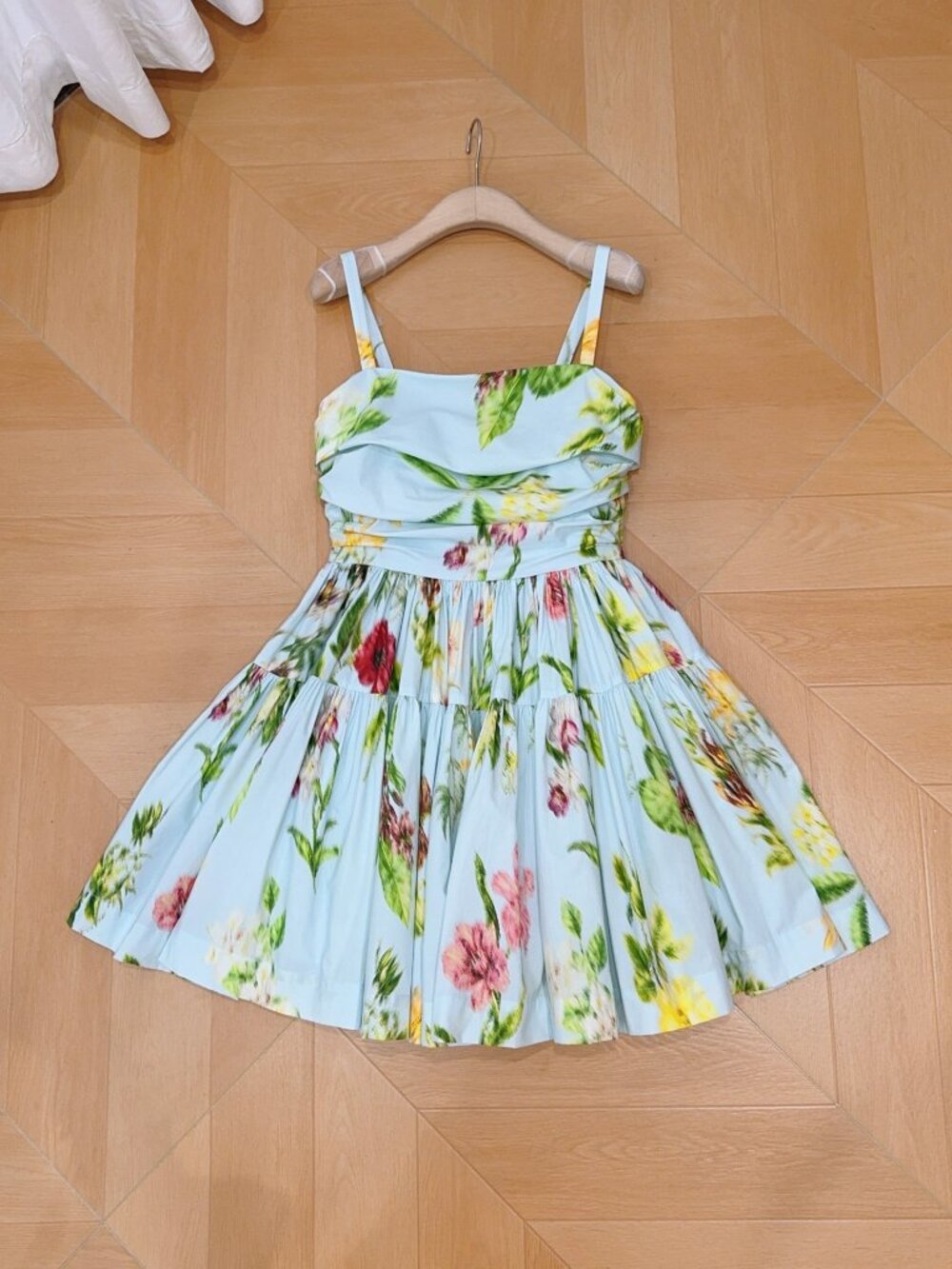 Oscar De La Renta Printed Camisole Dress - Picture 4 of 8